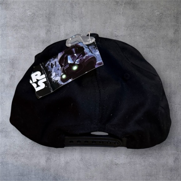 Star Wars Logo Kids Official Snapback Hat Black - Flat Brim - NWT - Picture 2 of 4